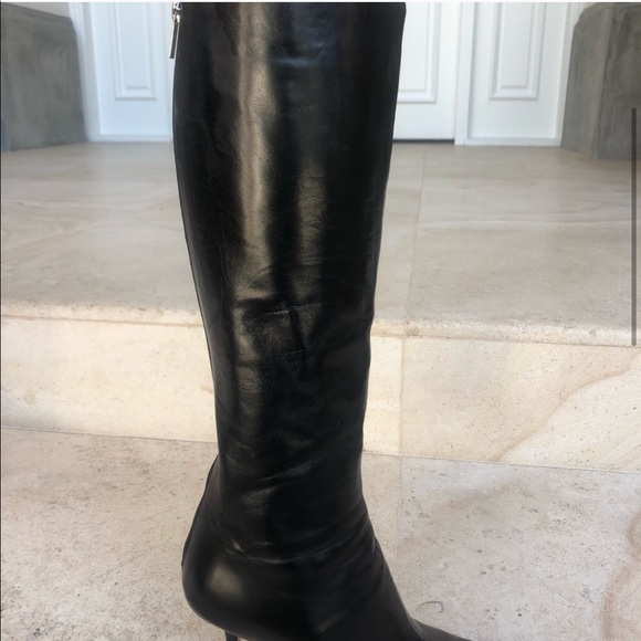 Jimmy Choo Black Leather Boot - Picture 2 of 4